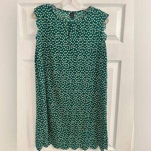 SHEIN Green and White Dress